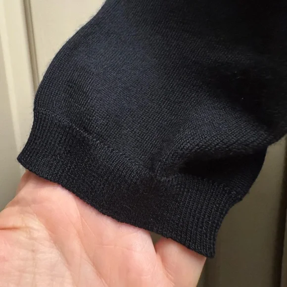 DOLCE & GABBANA cashmere & silk blend light knit long line short sleeve sweater - Picture 3 of 8